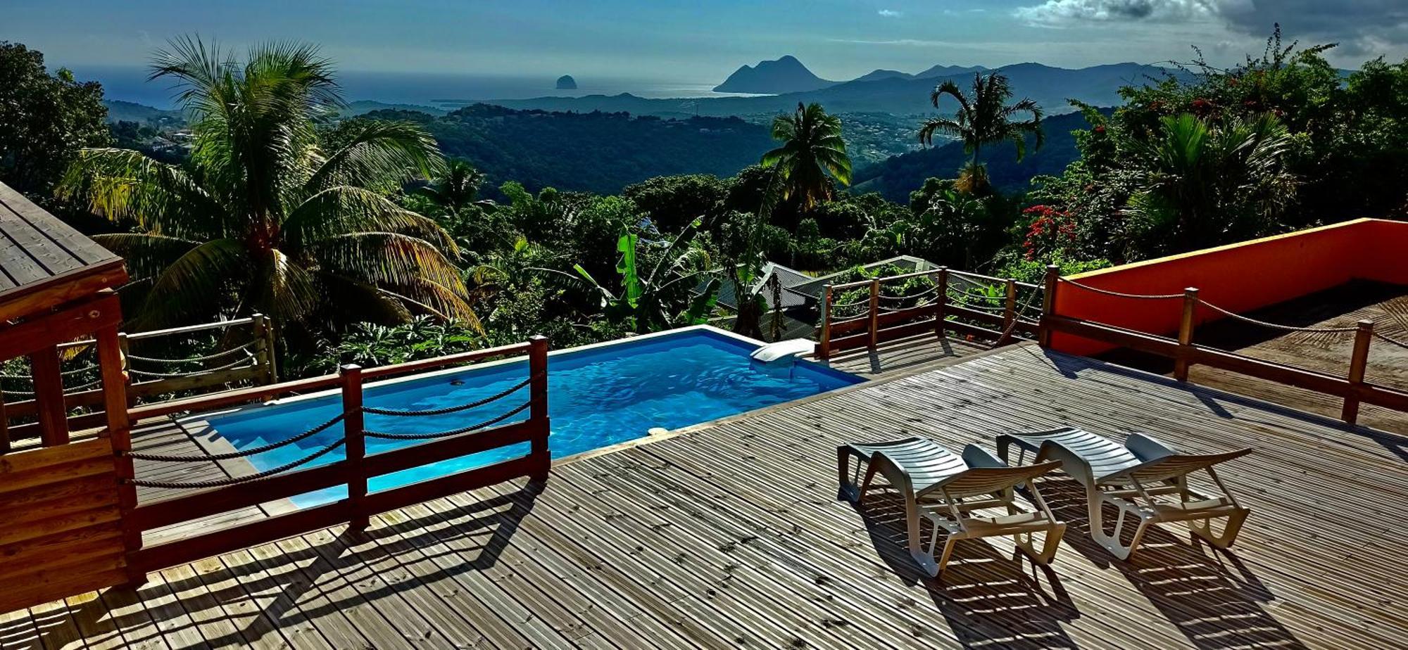 Villa Cosaroe 6-14 Pers Piscine Et Superbe Vue Mer Panoramique Riviere-Salee Εξωτερικό φωτογραφία